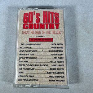60s Hits Country Volume 1 Cassette Buck Owens Merle Haggard Glen Campbell